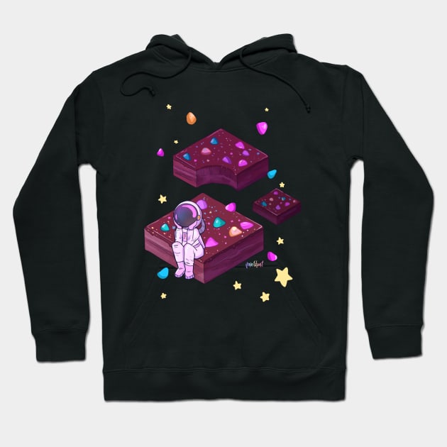 Cosmic Brownie Space Hoodie by paintdust